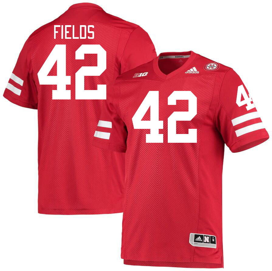 Men #42 Eric Fields Nebraska Cornhuskers College Football Jerseys Stitched Sale-Red